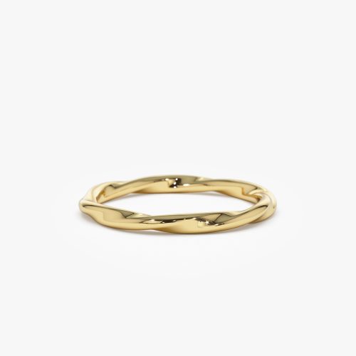 14k Wavy Promise Ring 14K Gold Ferkos Fine Jewelry