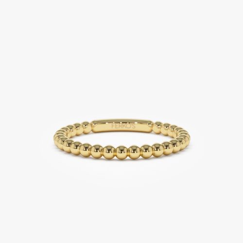 14k 2MM Bead Ring 14K Gold Ferkos Fine Jewelry