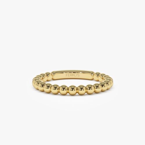 14k 2.5MM Bead Ring 14K Gold Ferkos Fine Jewelry