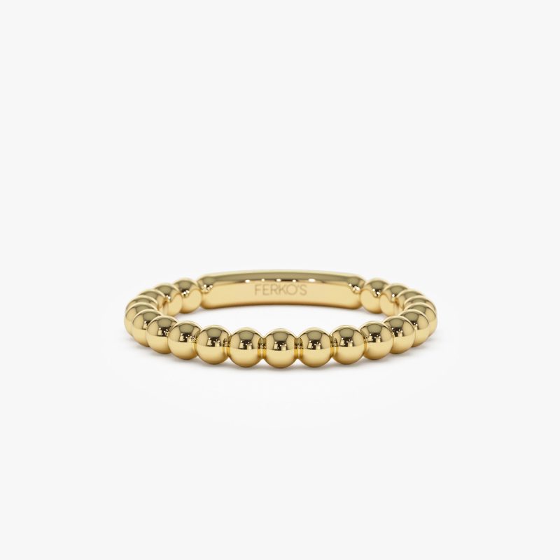 14k 2.5MM Bead Ring 14K Gold Ferkos Fine Jewelry