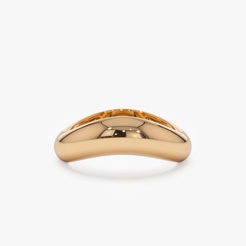 14k Unique Amorphic Shaped Figure Ring 14K Rose Gold Ferkos Fine Jewelry