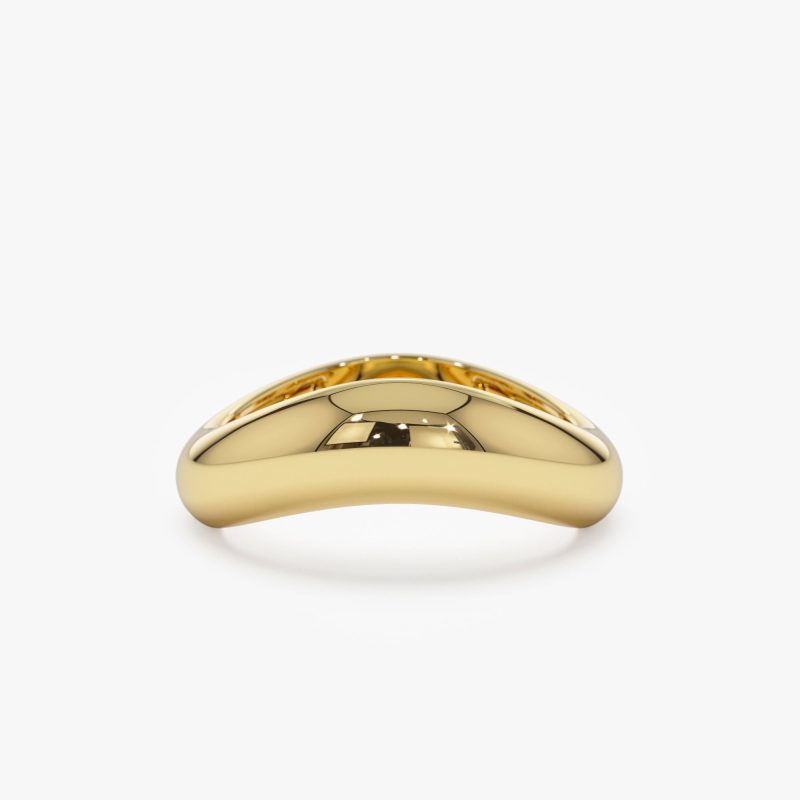 14k Unique Amorphic Shaped Figure Ring 14K Gold Ferkos Fine Jewelry