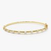 14k 0.50 ctw Diamond Bar Bangle Bracelet 14K Gold Ferkos Fine Jewelry