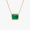 14k 1.50 - 2.20 Ctw Octagon Cut Bezel Setting Necklace 14k Gold Ferkos Fine Jewelry