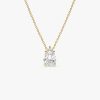 1.25 ctw 14k Five Prong Pear Shaped Lab Grown Diamond Necklace - Gianna 14k Gold Ferkos Fine Jewelry