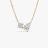 1.55 ctw 14k Pear Shaped and Rond Lab Grown Diamond Neklace - Maria 14k Gold Ferkos Fine Jewelry