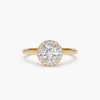 1.20 ctw 14k Halo Setting Round Lab Grown Diamond Engagement Ring - Vivien 14K Gold Ferkos Fine Jewelry