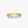 2.30 ctw 14k Pear Shape Horizontal Full Eternity Lab Grown Diamond Ring - Mia 14K Gold Ferkos Fine Jewelry