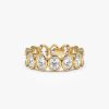 2.75 ctw 14k Bezel Setting Full Eternity Oval Shape Lab Grown Diamond Ring - Ella 14K Gold Ferkos Fine Jewelry