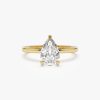 0.75 - 1.50 ctw 14k Prong Setting Pear Shaped Lab Grown Diamond Engagement Ring - Kylie 14K Gold Ferkos Fine Jewelry