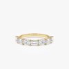 1.30 ctw 14k East West Prong Setting Seven Stone Oval &  Emerald Cut Lab Grown Diamond Ring - Jayleen 14K Gold Ferkos Fine Jewelry