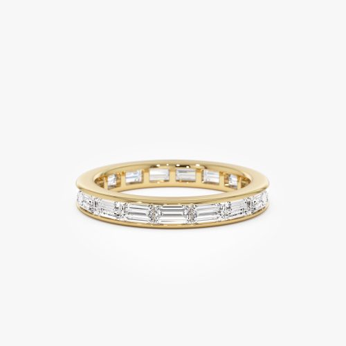 1.6 ctw 14k East to West Setting Full Eternity Baguette Lab Grown Diamond Ring - Layla 14k Gold Ferkos Fine Jewelry