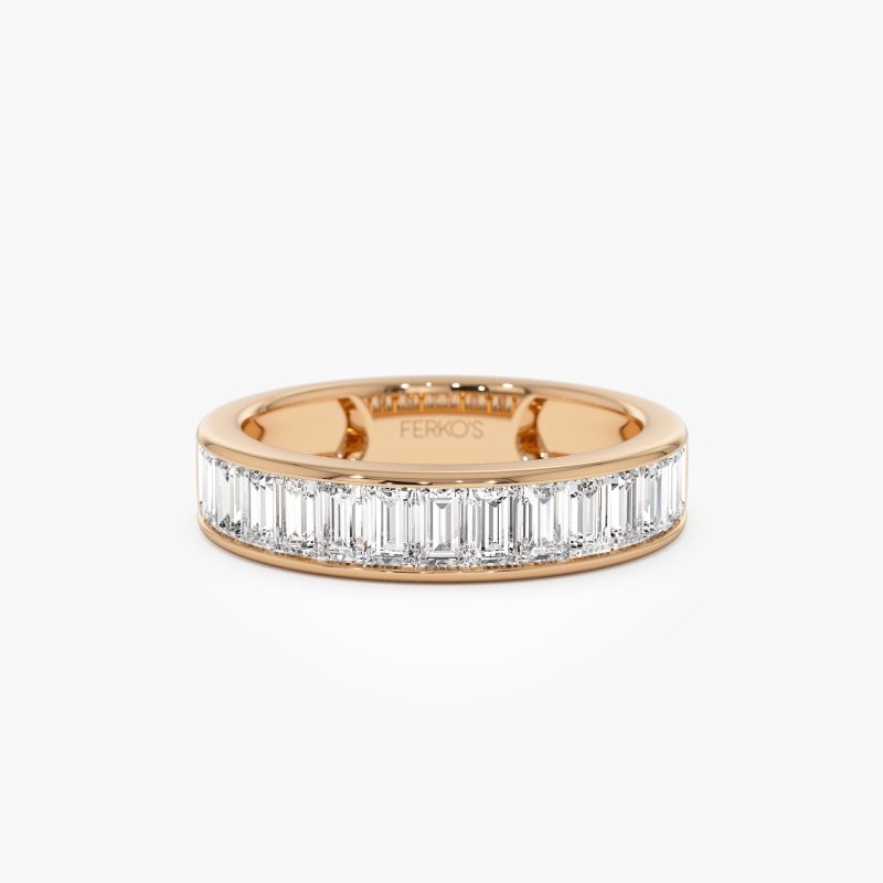 1.55 ctw 14k Channel Setting Baguette Lab Grown Diamond Anniversary Ring - Stella Ferkos Fine Jewelry