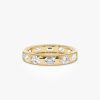 2.35 ctw 14k Mixed Shape Flush Setting Lab Grown Diamond Anniversary Ring - Clara 14k Gold Ferkos Fine Jewelry