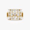 2.15 ctw Multi Shape Lab Grown Diamond Cocktail Ring - June 14k Gold Ferkos Fine Jewelry