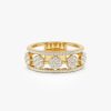 14K Circle Cluster Diamond Band Ring 14k Gold Ferkos Fine Jewelry