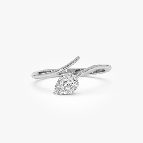 14K Pear-Shaped Diamond Wrap Ring Ferkos Fine Jewelry