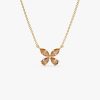 14K Gold Citrine Butterfly Necklace 14K Gold Ferkos Fine Jewelry