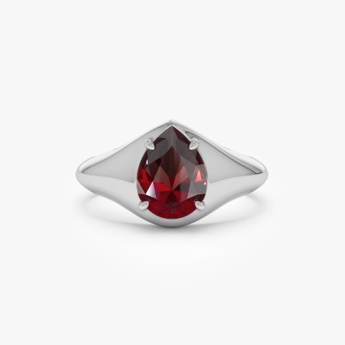 14K Pear Shaped Garnet Statement Ring Ferkos Fine Jewelry