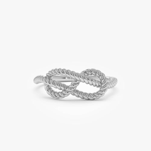 14K Twist Rope Infinity Knot Ring Ferkos Fine Jewelry