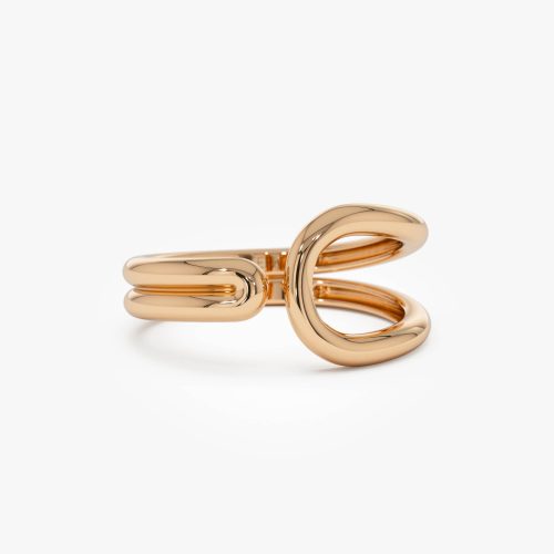 14k Modern Minimalist Statement Ring 14k Rose Gold Ferkos Fine Jewelry