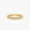 14K 2.5MM Ribbed Gold Band 14K Gold Ferkos Fine Jewelry